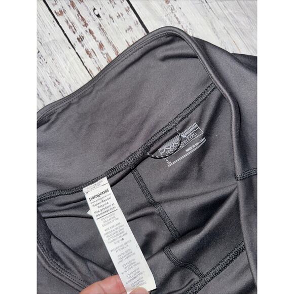Patagonia Women’s Pack Out Tights Gray Size Large L Pockets - Picture 3 of 6